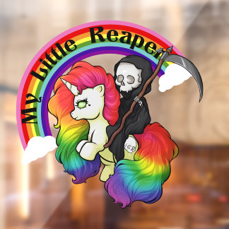 My Little Reaper Window Cling