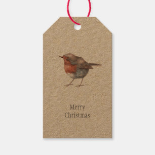 ‘My Little Robin’ Bird Christmas Gift Tags
