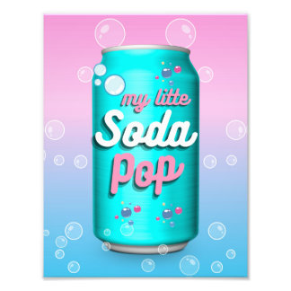 My little Soda Pop Can Bubbles Photo Print