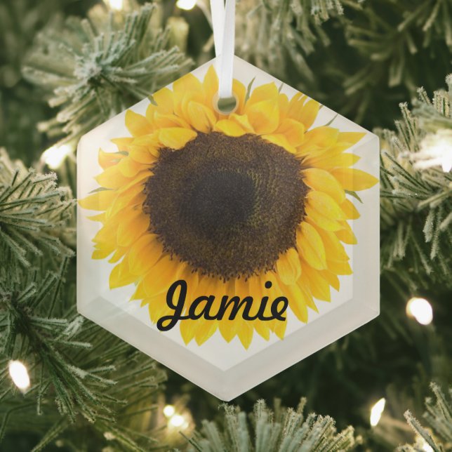 My Little Sunflower Star Christmas Ornaments (Insitu)