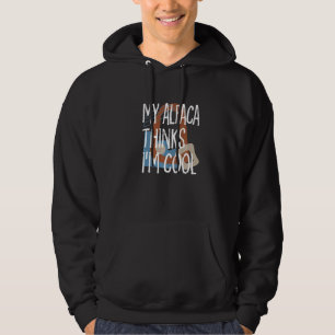 My Llama Thinks Im Cool Farmer Farm Animals Ranche Hoodie