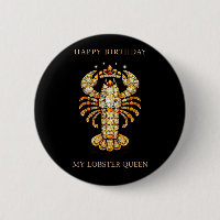 My Lobster Queen Bejewelled Birthday funny