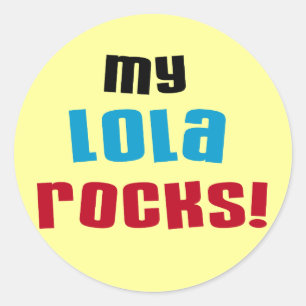 My Lola Rocks T-shirts and Gifts Classic Round Sticker