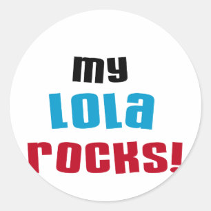 My Lola Rocks T-shirts and Gifts Classic Round Sticker