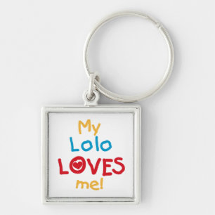 My Lolo Loves Me T-shirts and Gifts Key Ring