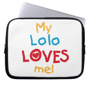 My Lolo Loves Me T-shirts and Gifts Laptop Sleeve