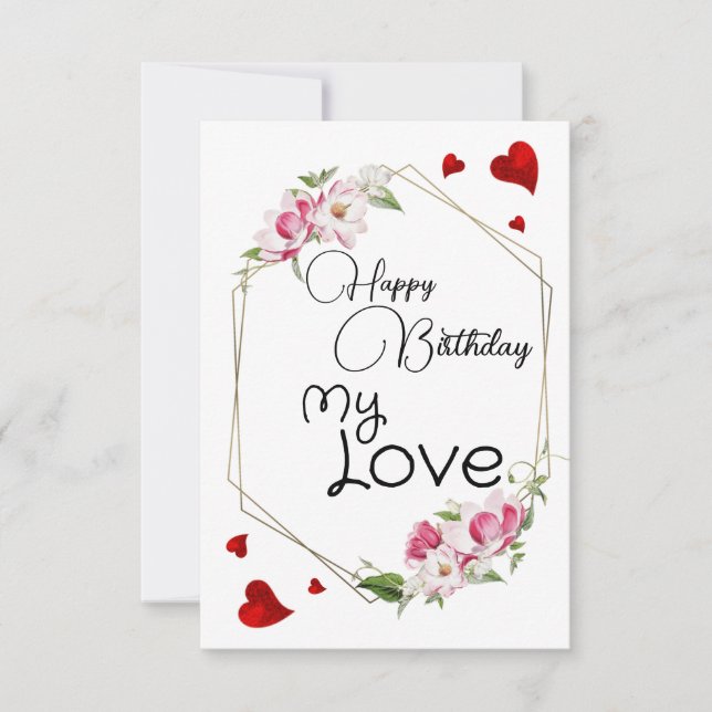 My Love  card (Front)