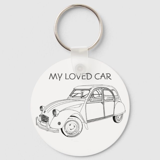 My Love: Citroën 2 CV Key Ring (Front)