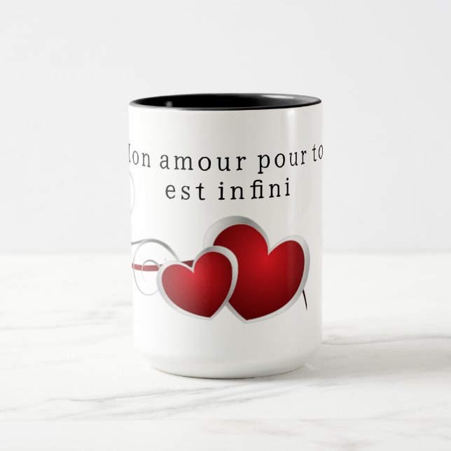 My love for you is infinite. mug (Center)