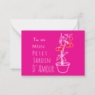 My love garden on my greeting card. card