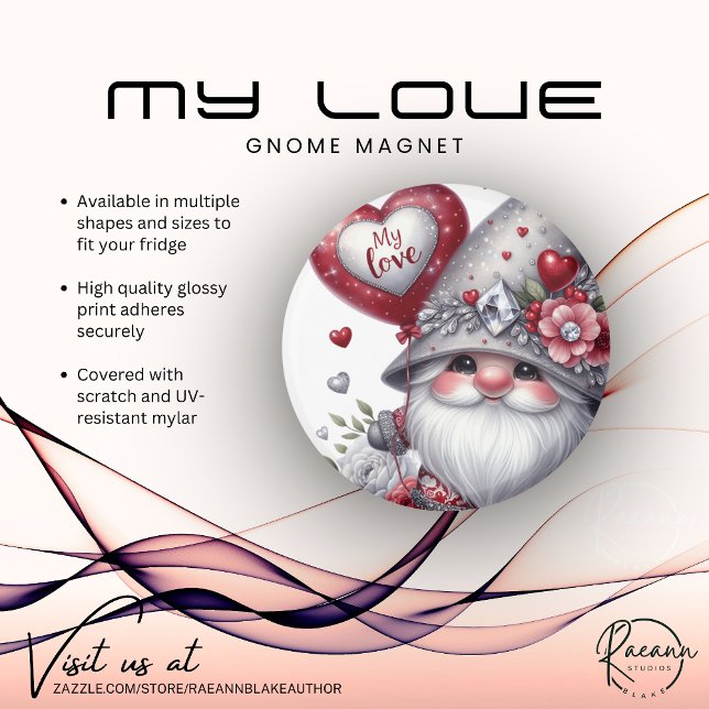 My Love Gnome Magnet (Creator Uploaded)