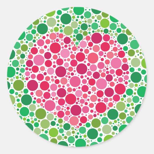 My Love is Colour Blind Borderless sticker (Front)
