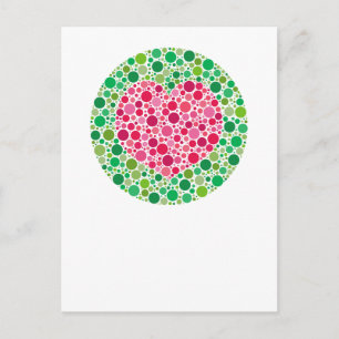 My Love is Colour Blind Postcard with copyspace
