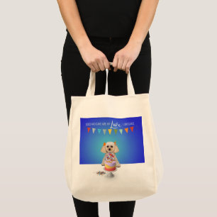 "My Love Language" Grocery Tote Bag