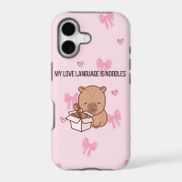 My Love Language Is Noodles | Kawaii Capybara iPho