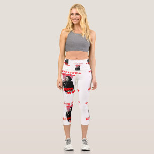 My Love Life is a Skeleton All Bones No Heart Capri Leggings