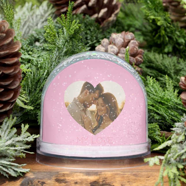 My love Minimal couple custom  Snowglobe (Winter)