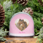 My love Minimal couple custom  Snowglobe<br><div class="desc">My love Minimal couple custom Snow Globes,  you can edit the photo and text by selecting Personalise this template Option.</div>