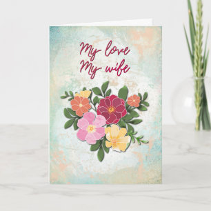 My love, my wife card