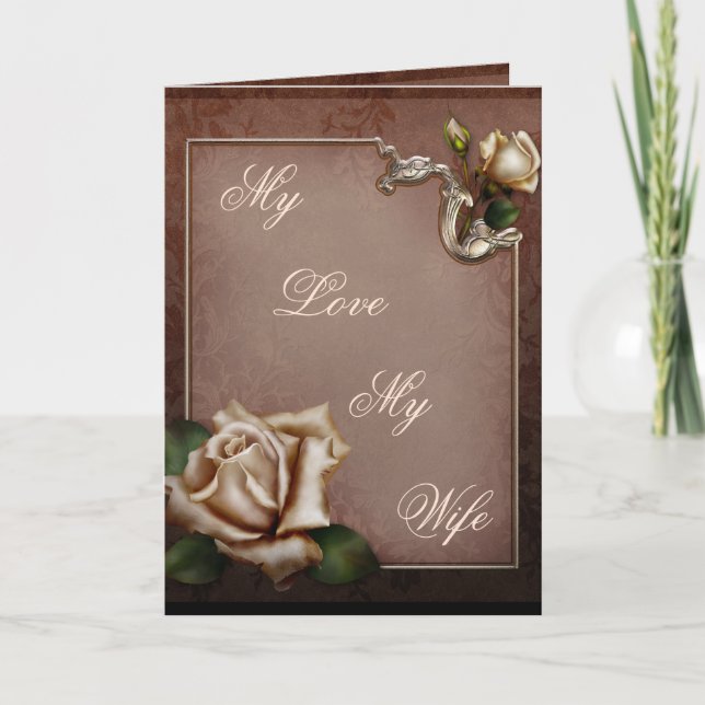 My Love My Wife Thank You Card (Front)