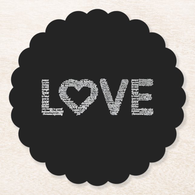 My Love Paper Coaster (Front)