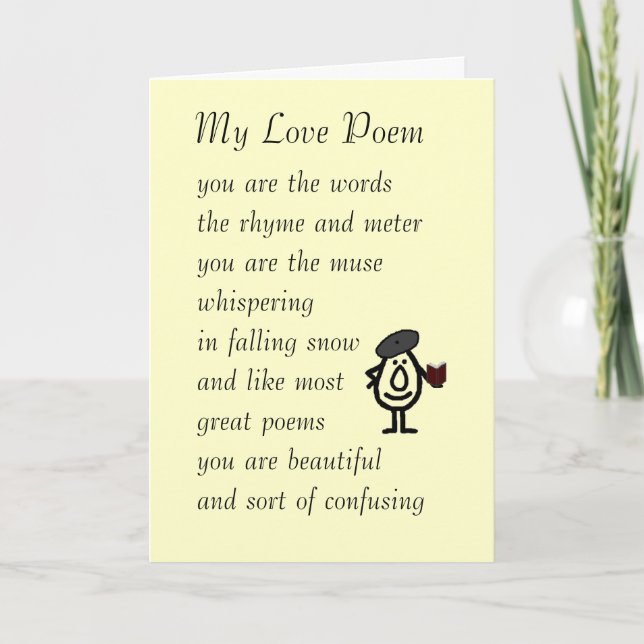 My Love Poem Holiday Card (Front)