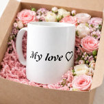 My Love ❤️ – Romantic Minimalist Quote for Lovers  Coffee Mug<br><div class="desc">Celebrate the beauty of deep love with this elegant "My Love ❤️" quote design. Perfect for romantic gifts, couple items, or heartfelt décor. Whether it's for Valentine’s Day, anniversaries, or daily reminders of affection — this minimalist artwork brings warmth and emotion to every product.romantic quote, my love, couple gift, soulmate...</div>