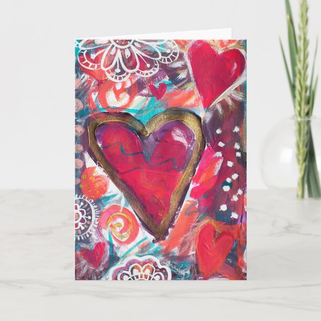 My Loving Heart, 080814 Thank You Card (Front)