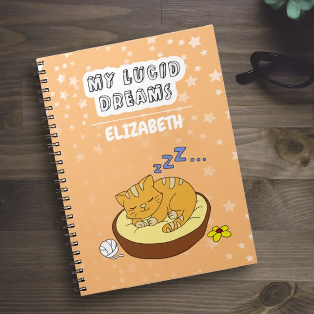 My Lucid Dreams Doodles Sleeping Cat Notebook (Creator Uploaded)