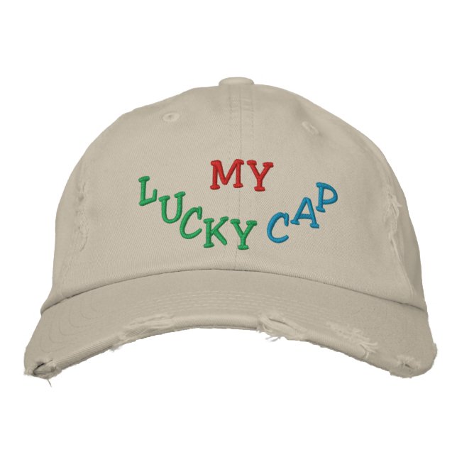 "My Lucky Cap" Embroidered Hat (Front)