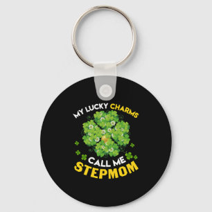 My Lucky Charms Call Me Stepmom Patricks Day Key Ring