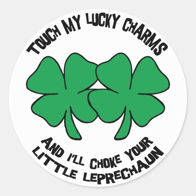 My Lucky Charms Gifts Classic Round Sticker (Front)