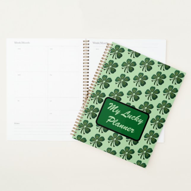 My Lucky Planner Green Shamrock 2025 (Display)