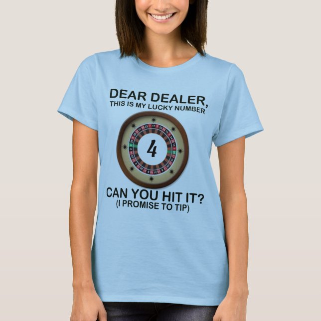 My Lucky Roulette Number T-Shirt (Front)