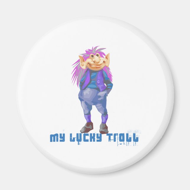 my lucky troll magnet (Front)