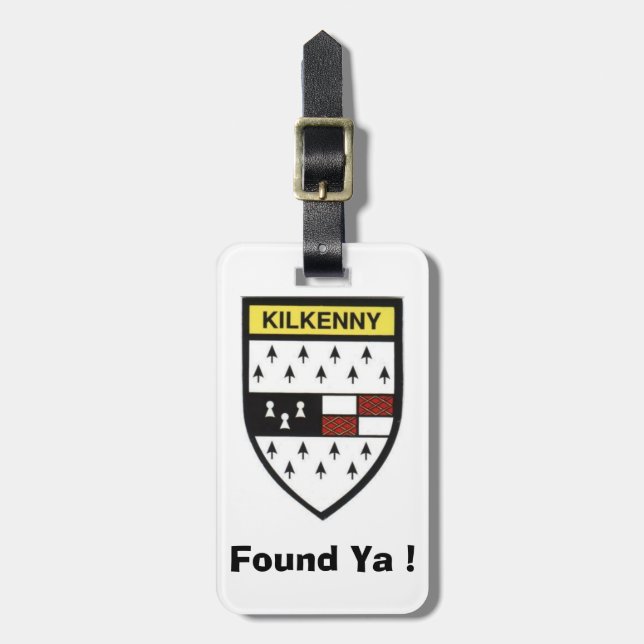 My Luggage Personalised Kilkenny County ID Tag (Front Vertical)