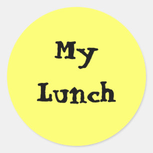 My Lunch Classic Round Sticker