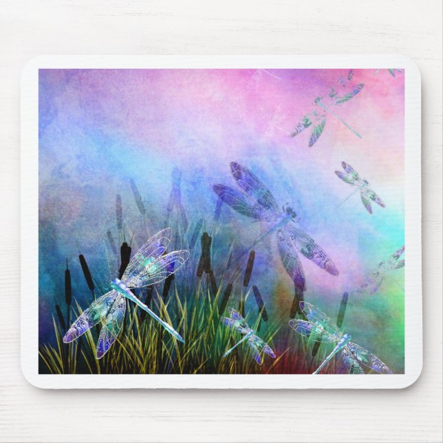 MY MAGICAL DRAGONFLY SEASONS.jpg Mouse Mat (Front)