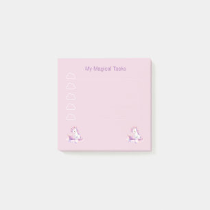 My Magical Tasks Cute Unicorn To Do List Pink Note