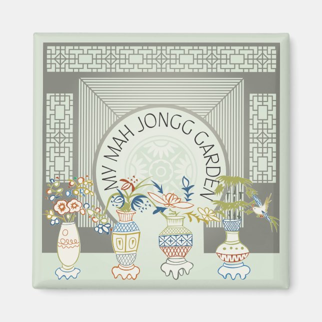 My Mah Jongg Garden Magnet (Front)