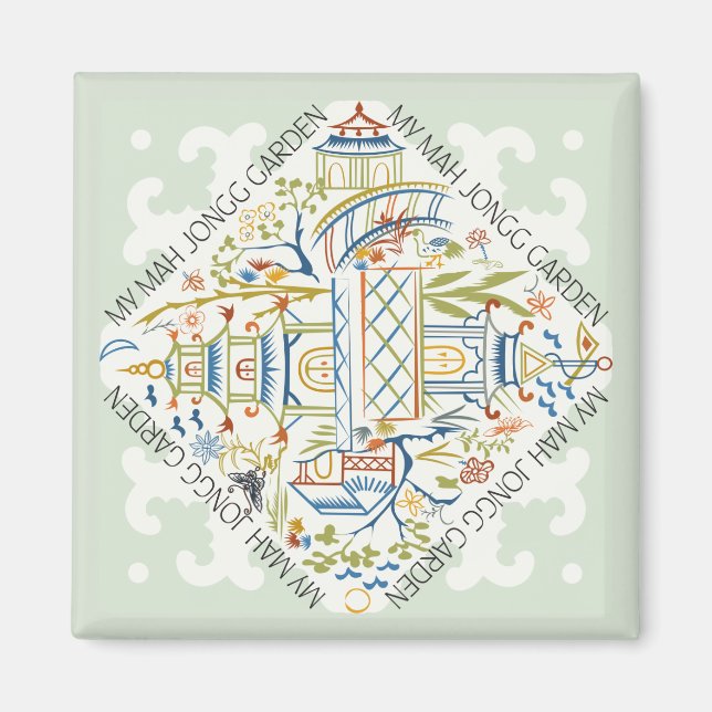 My Mah Jongg Garden Magnet (Front)