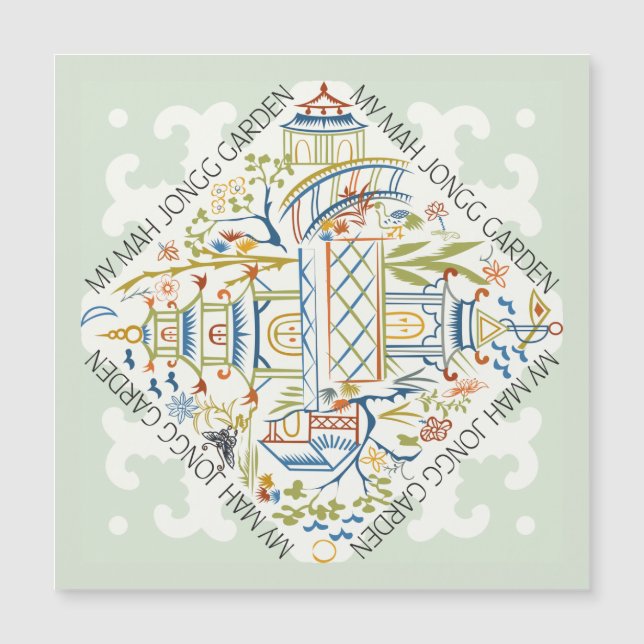 My Mah Jongg Garden Magnetic Card (Front)