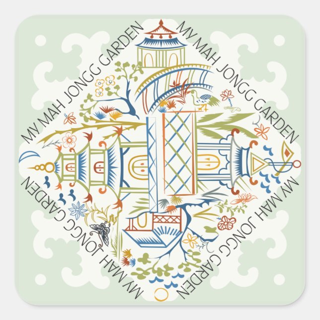 My Mah Jongg Garden Stickers (Front)