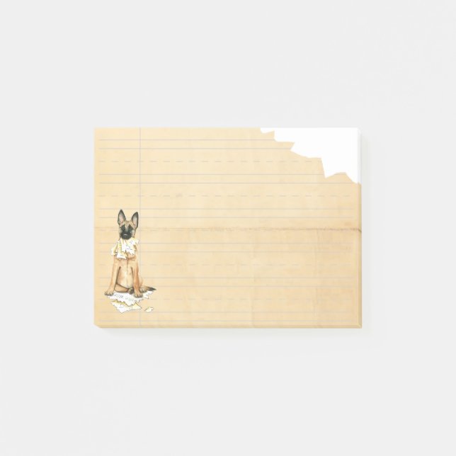 My Malinois Ate My Homework Post-it Notes (Front)