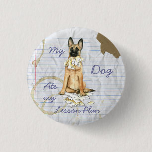 My Malinois Ate My Lesson Plan 3 Cm Round Badge