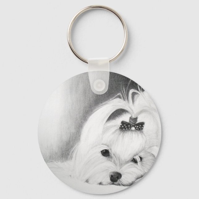 My Maltese Key Ring (Front)