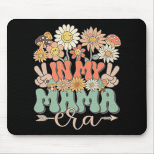 My Mama Era Floral Hippie Groovy Retro Daisy Mothe Mouse Mat