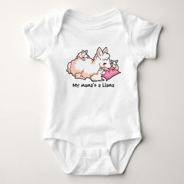 My Mama's a Llama Baby Bodysuit (Front)