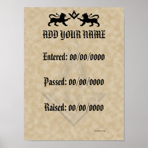 My Masonic History Poster