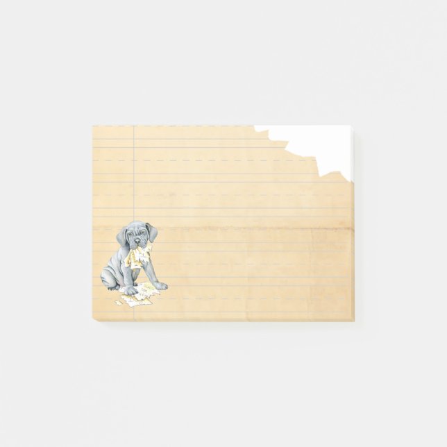 My Mastino Ate My Homework Post-it Notes (Front)